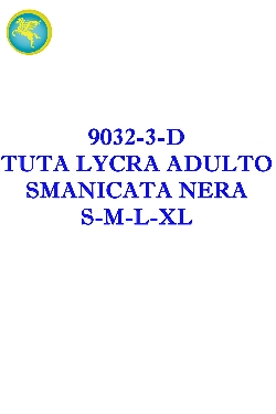 TUTA LYCRA SMANICATA NERA